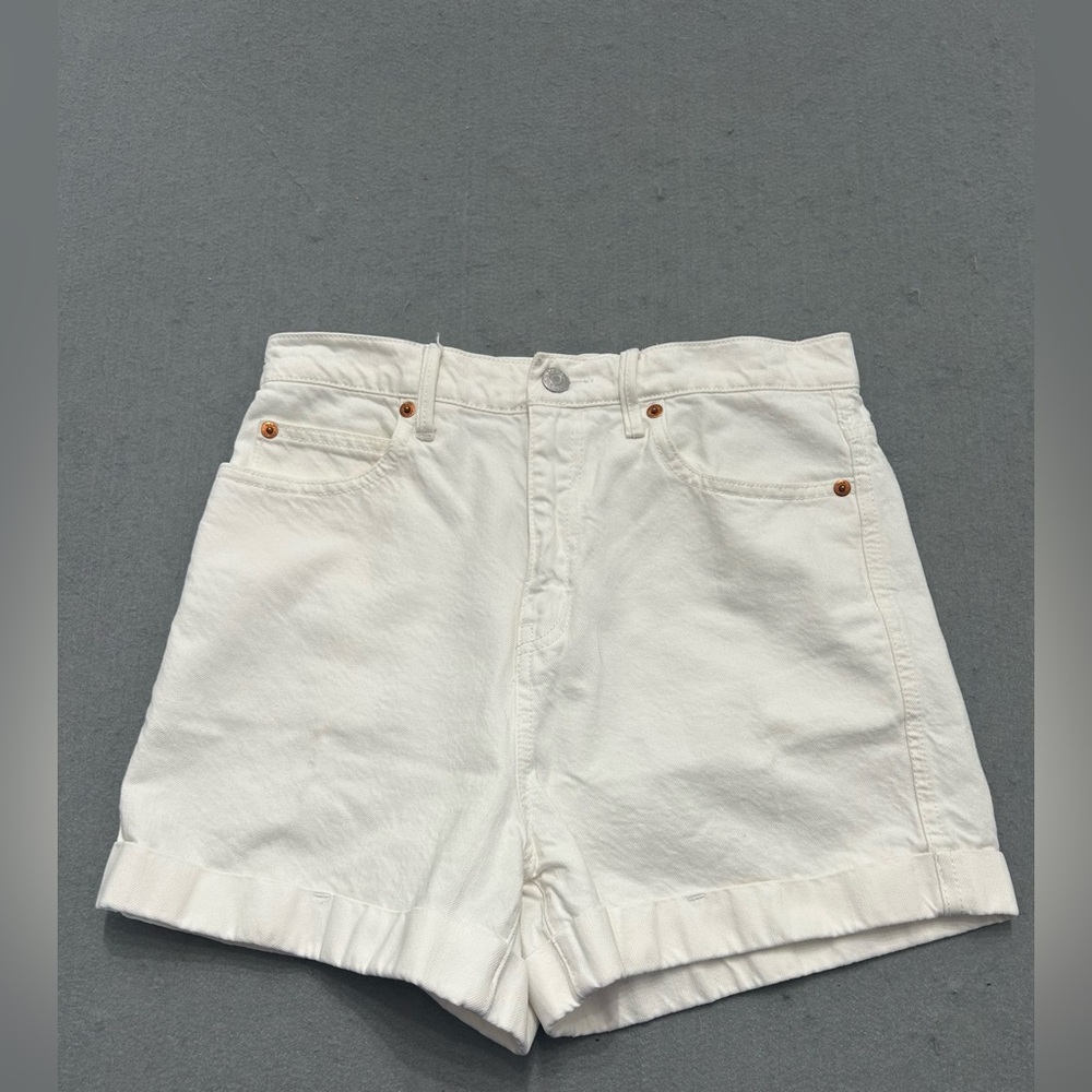 Women’s Gap 1969 Super High Rise White Shorts Size 27